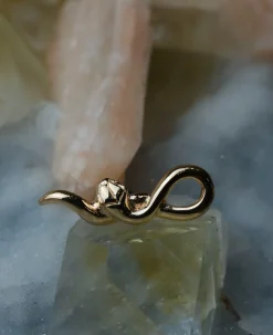 Anna Sheffield Petite Serpent Talisman Stud