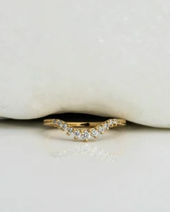 Anna Sheffield White Diamond Tiara Curve Band