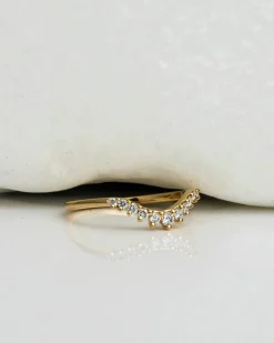 Anna Sheffield White Diamond Tiara Curve Band