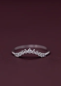Anna Sheffield White Diamond Tiara Curve Band