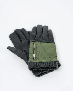 Aristide Zipper Gloves - Olive