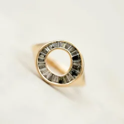 Artemer Grey Diamond Sphere Ring