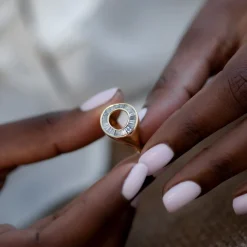 Artemer Grey Diamond Sphere Ring