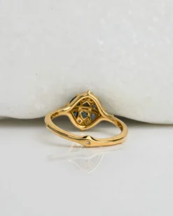 Artemer Teal Sapphire Cluster Ring