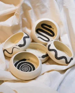 As Ceramics Snake Bowl