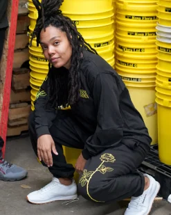 Asrai Garden Black Sweatpants