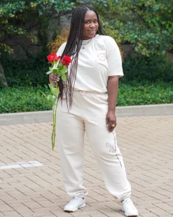 Asrai Garden Cream Sweatpants