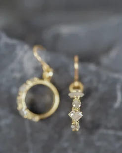 Atelier Narce Rose Cut Grey Diamond Earrings