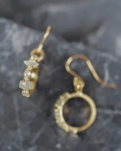Atelier Narce Rose Cut Grey Diamond Earrings