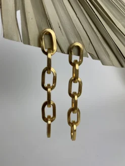 Ben Amun Large Link Earrings