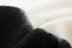 Blacksaw The Siempre Recycled Blanket- Ivory With Black Stripe