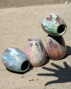 Concrete Cat Ovid Vase