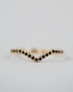 Eden Philippa Black Diamond Chevron Ii Band