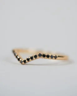 Eden Philippa Black Diamond Chevron Ii Band