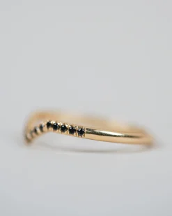 Eden Philippa Black Diamond Chevron Ii Band