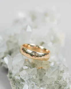 Eden Philippa Hammered Half Round Band