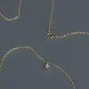 Eden Philippa Oval Diamond Charm Necklace