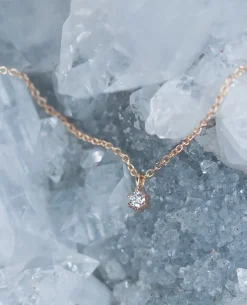 Eden Philippa Round Diamond Charm Necklace