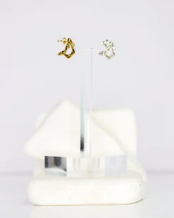 Faris Gold Plated Lava Dua Earring