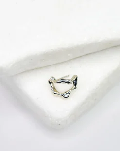 Faris Silver Lava Dua Earring