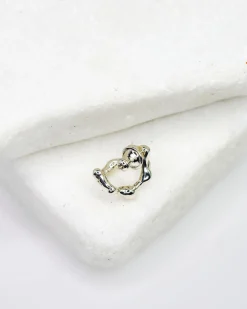 Faris Silver Lava Dua Earring