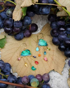 Grainne Morton Cloud And Rain Chain Drop Earrings
