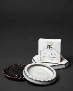Hibi Tamba Incense Tray - Octagon White