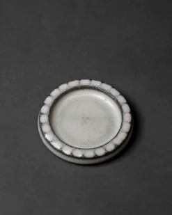 Hibi Tamba Incense Tray - Round White
