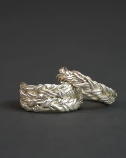 Jacki Holland Double Braid Silver Band