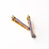Joanna Laura Constantine Wave Chain Earrings Lavender