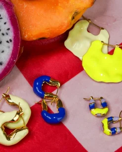 Joanna Laura Constantine Medium Wave Hoops Lapis