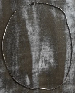 Laura Lombardi Silver Mini Omega Chain Necklace