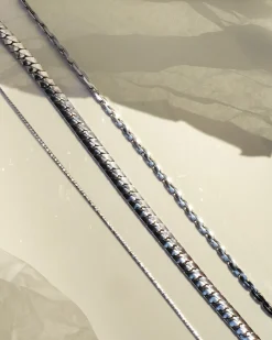 Laura Lombardi Silver Mini Omega Chain Necklace