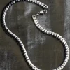 Laura Lombardi Silver Piatta Chain Necklace