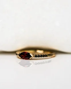 Lindsay Lewis Garnet Mini Minna Ring
