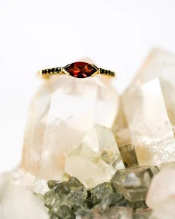 Lindsay Lewis Garnet Mini Minna Ring