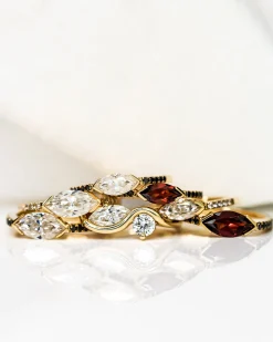 Lindsay Lewis Garnet Mini Minna Ring