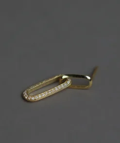 Lizzie Mandler Alternating Diamond Link Earrings