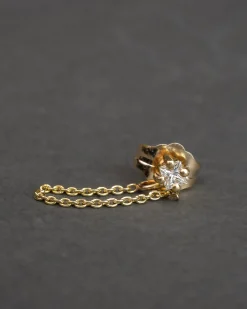 Lizzie Mandler Diamond Chain Huggie