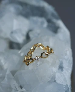 Lizzie Mandler Diamond Chain Ring