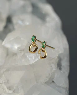 Lizzie Mandler Emerald Link Stud