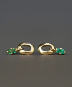 Lizzie Mandler Emerald Link Stud