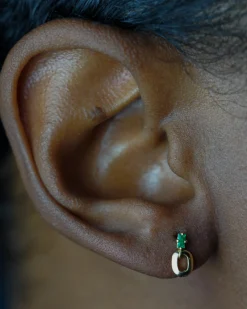 Lizzie Mandler Emerald Link Stud