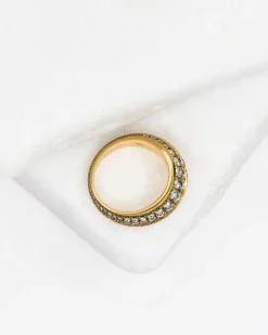 Lizzie Mandler Pave Crescent Ring
