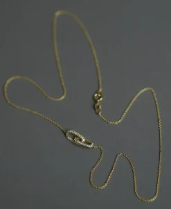 Lizzie Mandler Pave Linked Necklace