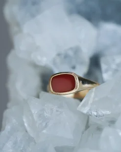Maiden Voyage Carnelian Pinky Ring