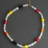 Ninfa Handmade Beaded Mix Necklace
