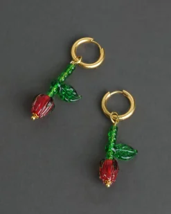 Ninfa Handmade Rose Hoops