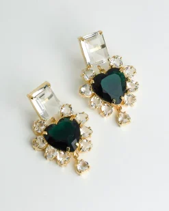 Pakera Pakera El Sabor Earrings Clear + Green
