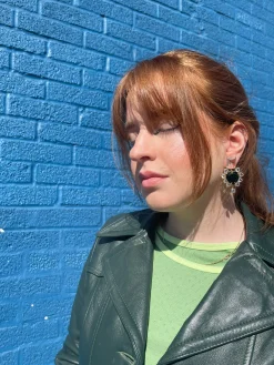 Pakera Pakera El Sabor Earrings Clear + Green